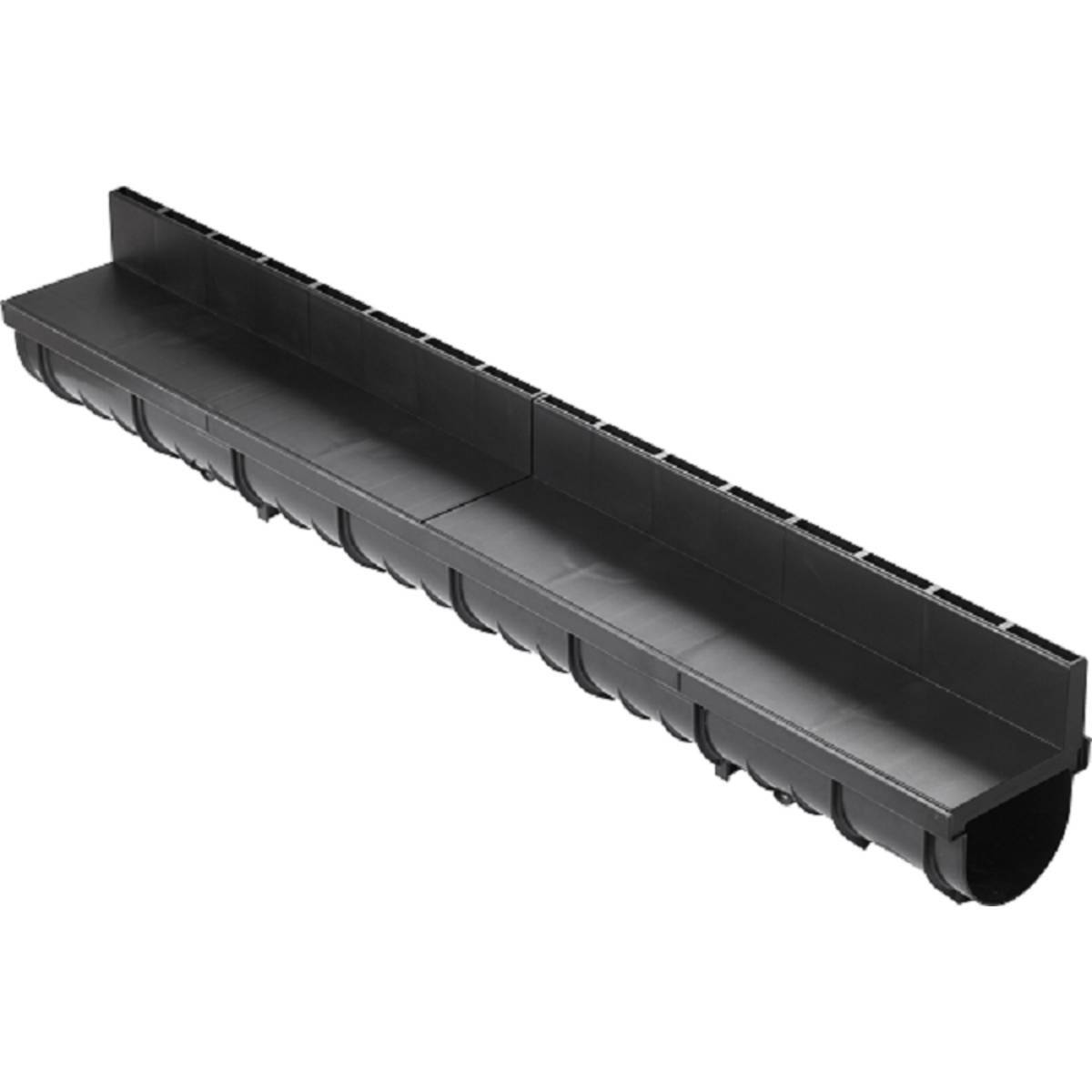 Caniveau meahome 100 noir + couverture fente