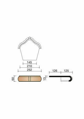 Fronton standard ardoise