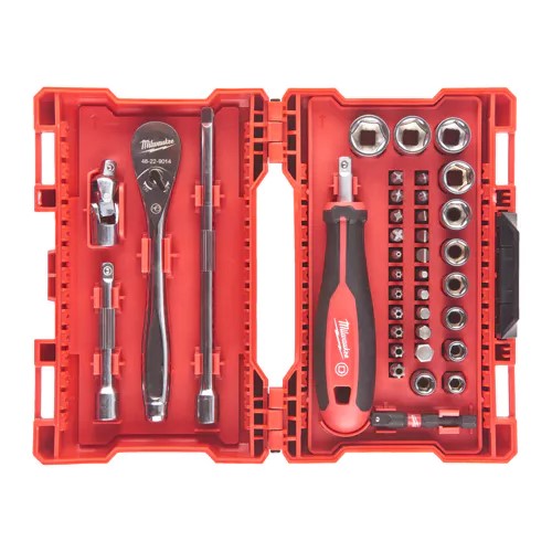 Coffret 38pcs clés et douille à cliquet 1/4&Prime;