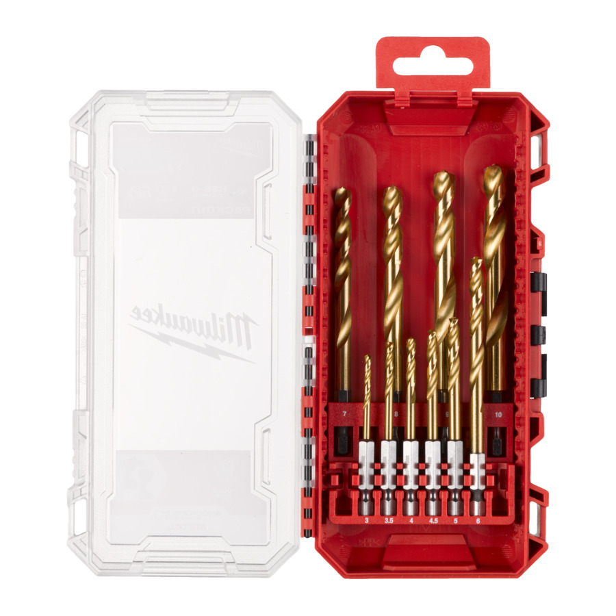 Coffret 10 forets metaux hss-g milwaukee