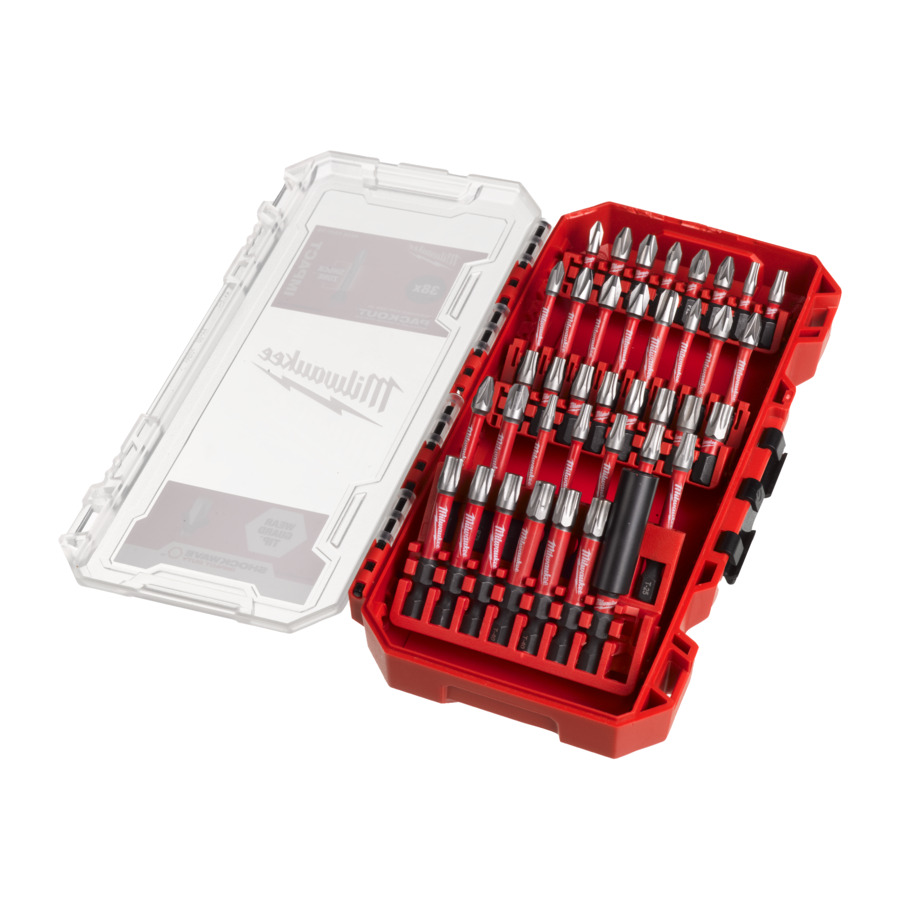 Coffret shockwave 38 embouts milwaukee