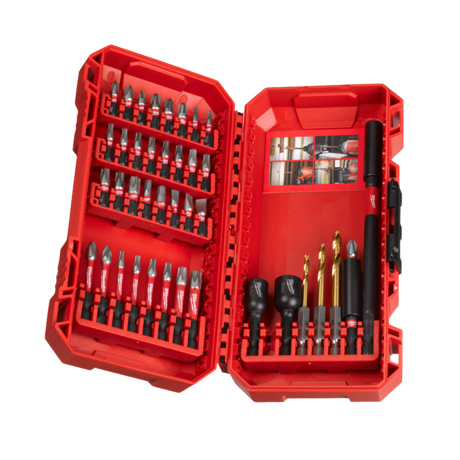 Coffret shockwave 40 embouts milwaukee