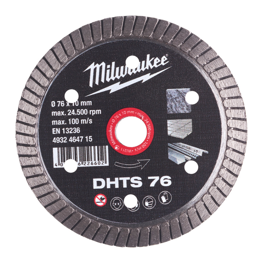 Disque milwaukee carrelage dhts ø76mm