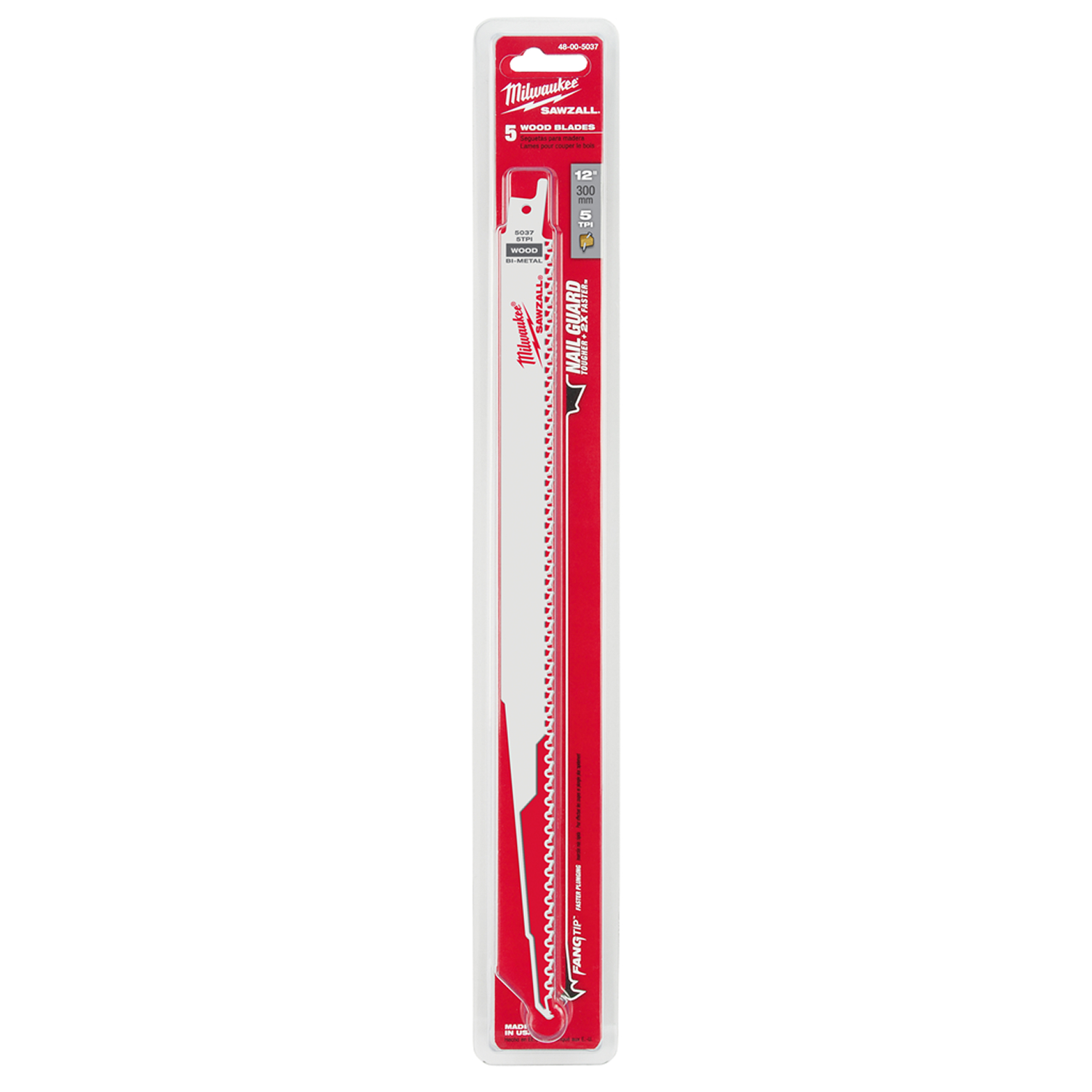 Lame scie sabre sawzall 300mm (x5)