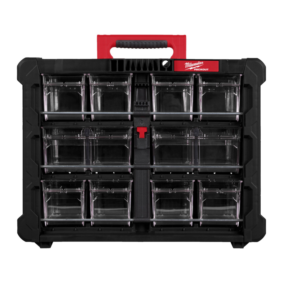 Organiseur tip bin packout milwaukee
