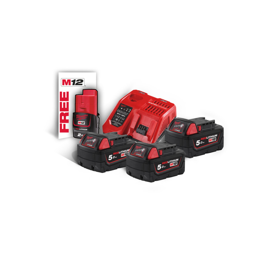 Pack nrg503 3 batteries 5ah + 1 chargeur