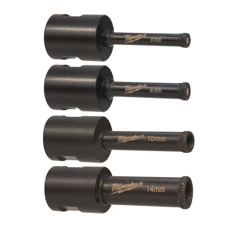 Set forets diamant milwaukee ø6, 8, 10, 12