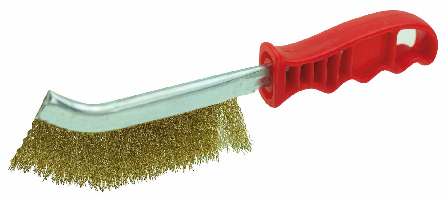 Brosse convexe fil acier laiton dur