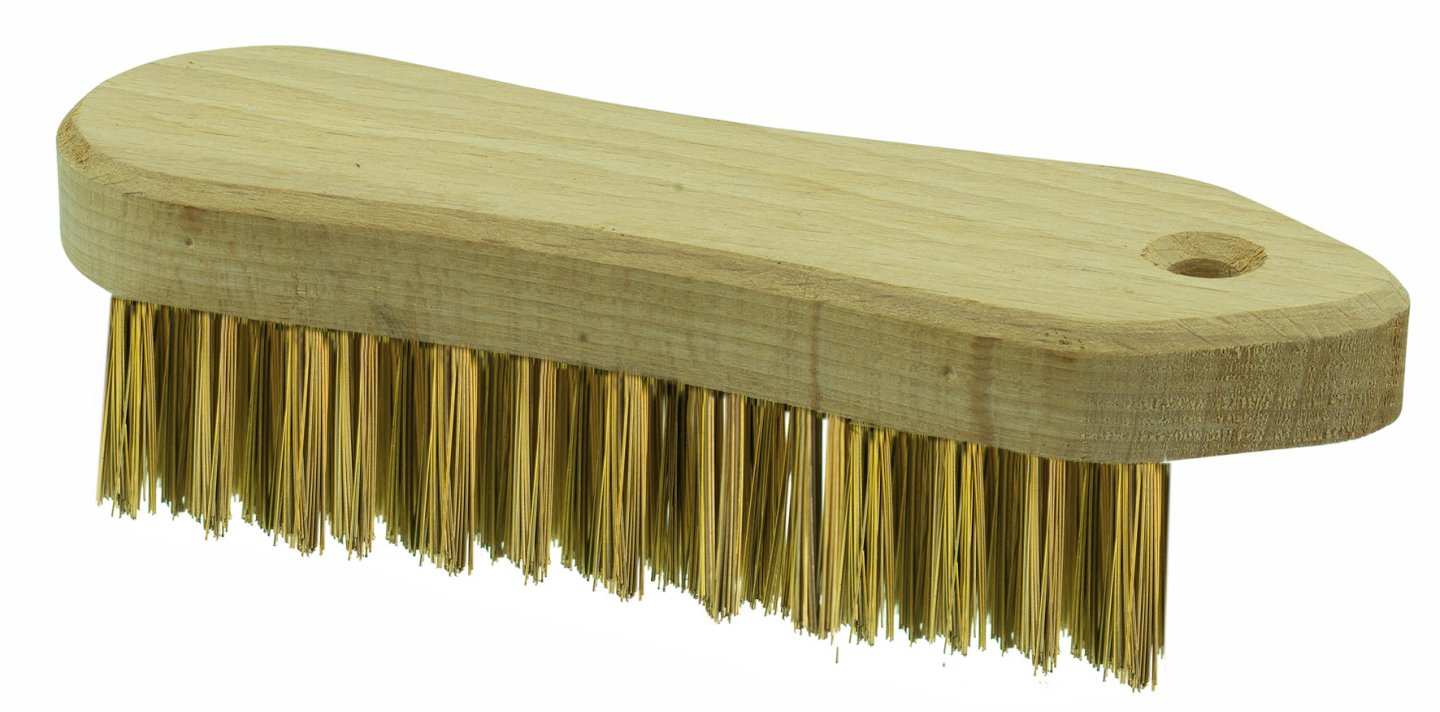 Brosse violon acier laitonné – fil dur