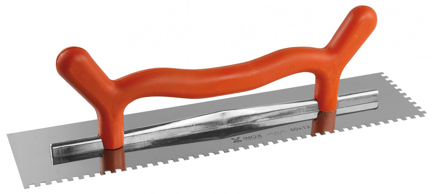 Platoir à colle rect.50 x 12 denture 8 x 8