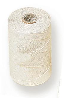 Cordeau tresse polypropylene blanche