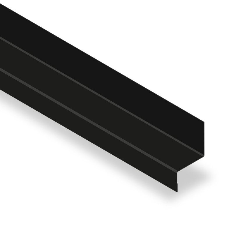 Bavette s25 noir mat 60 x 2500mm