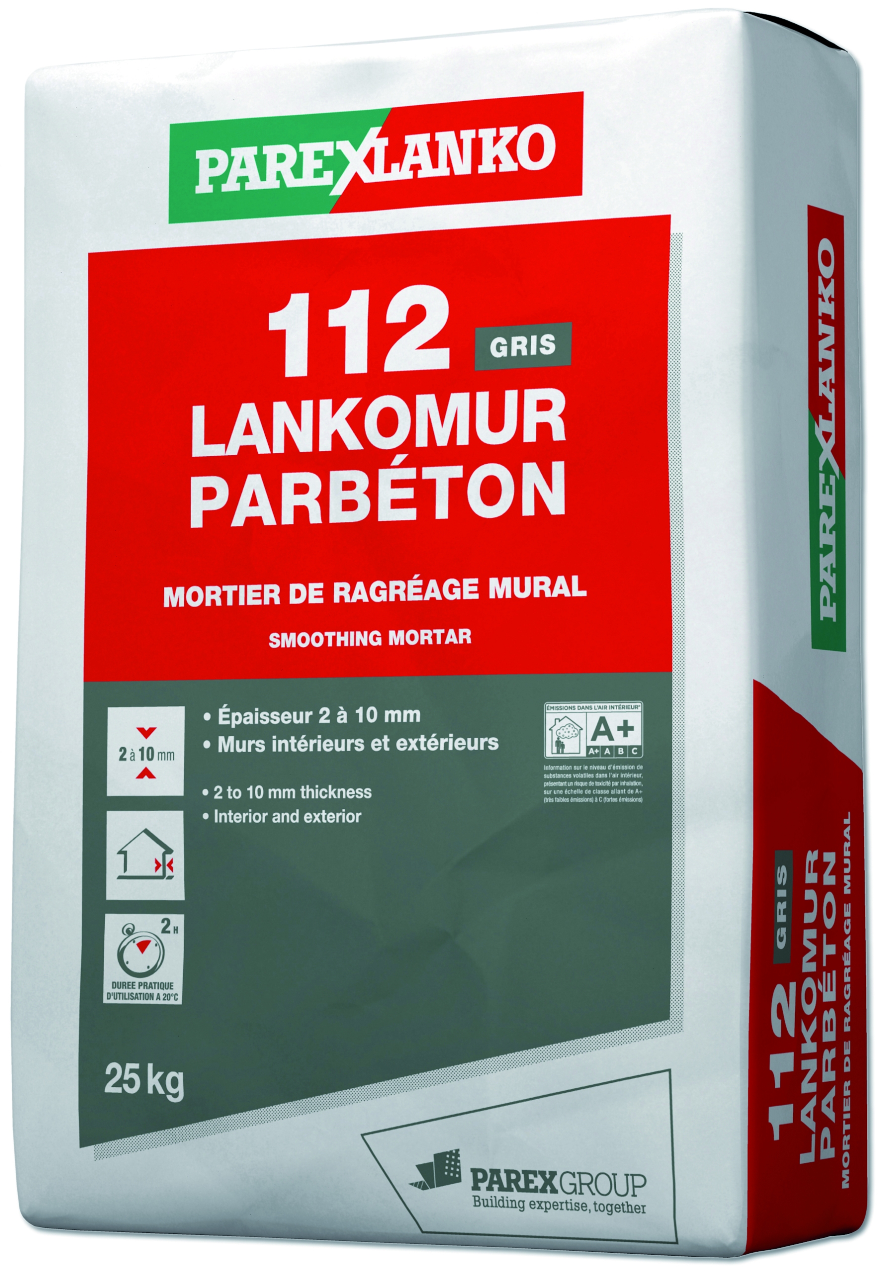 Parbéton mortier de ragr 14age gris sac 25 kg