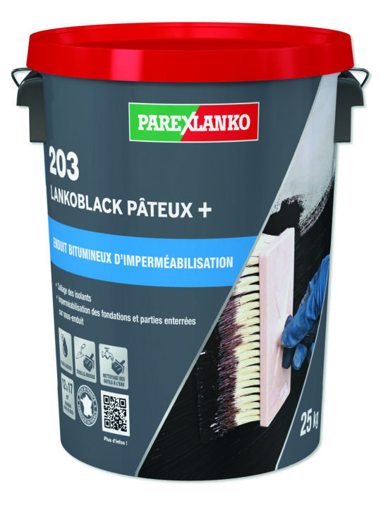Noir lankoblack pateux seau de 25 kg