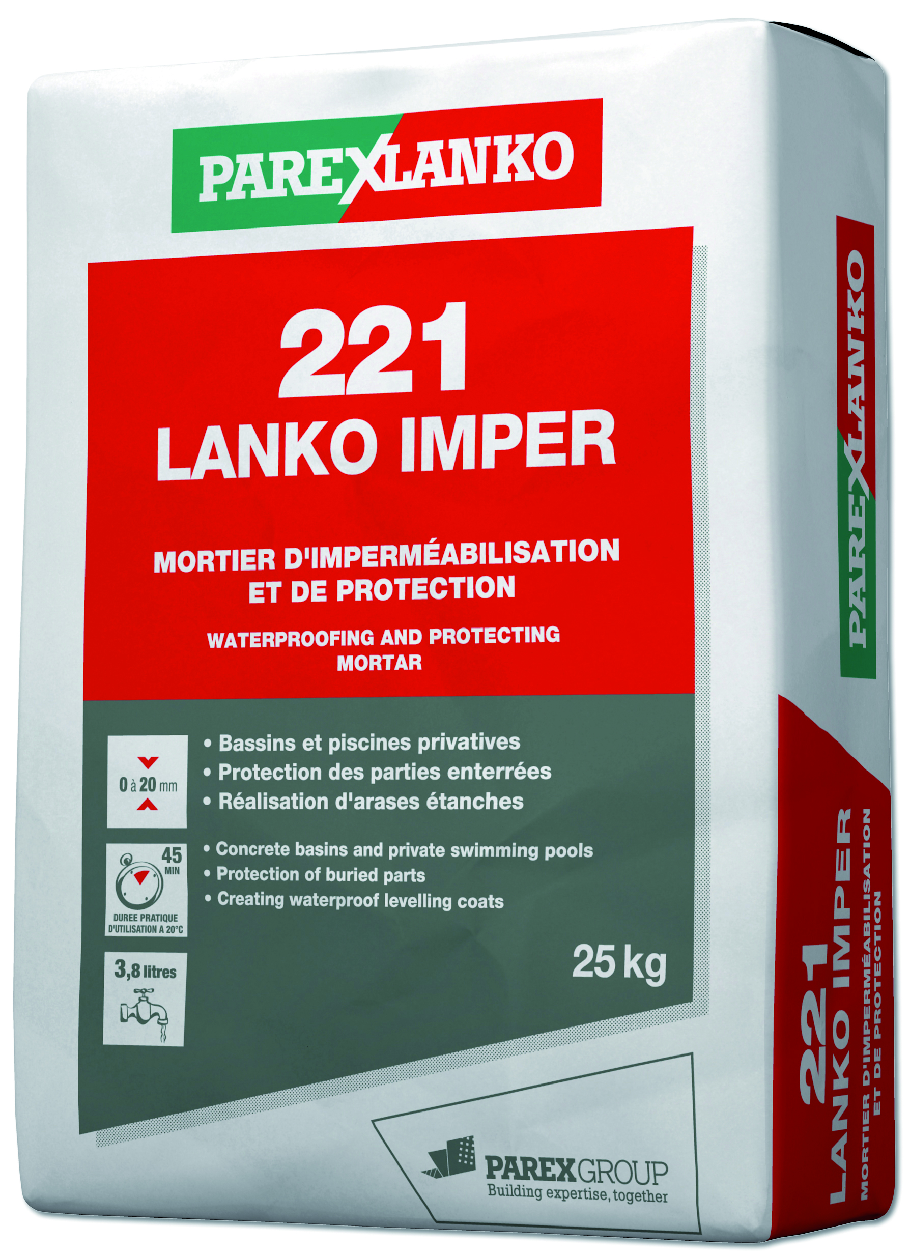Lankoimper 221 sac de 25 kg gris