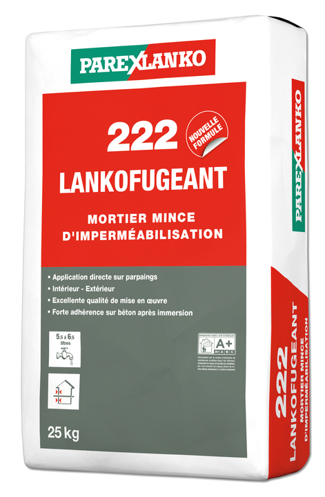 Lankofugeant sac de 25 kg gris