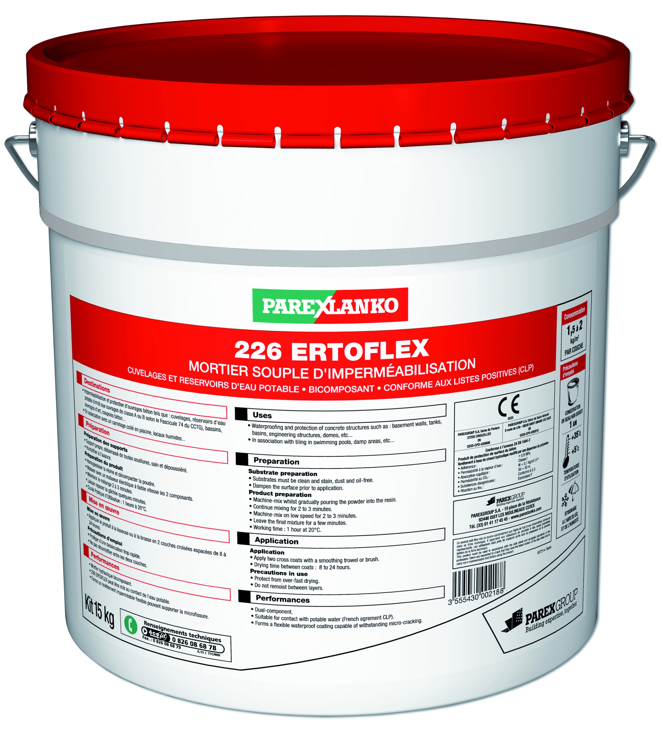 Ertoflex gris 226  kit 19kg