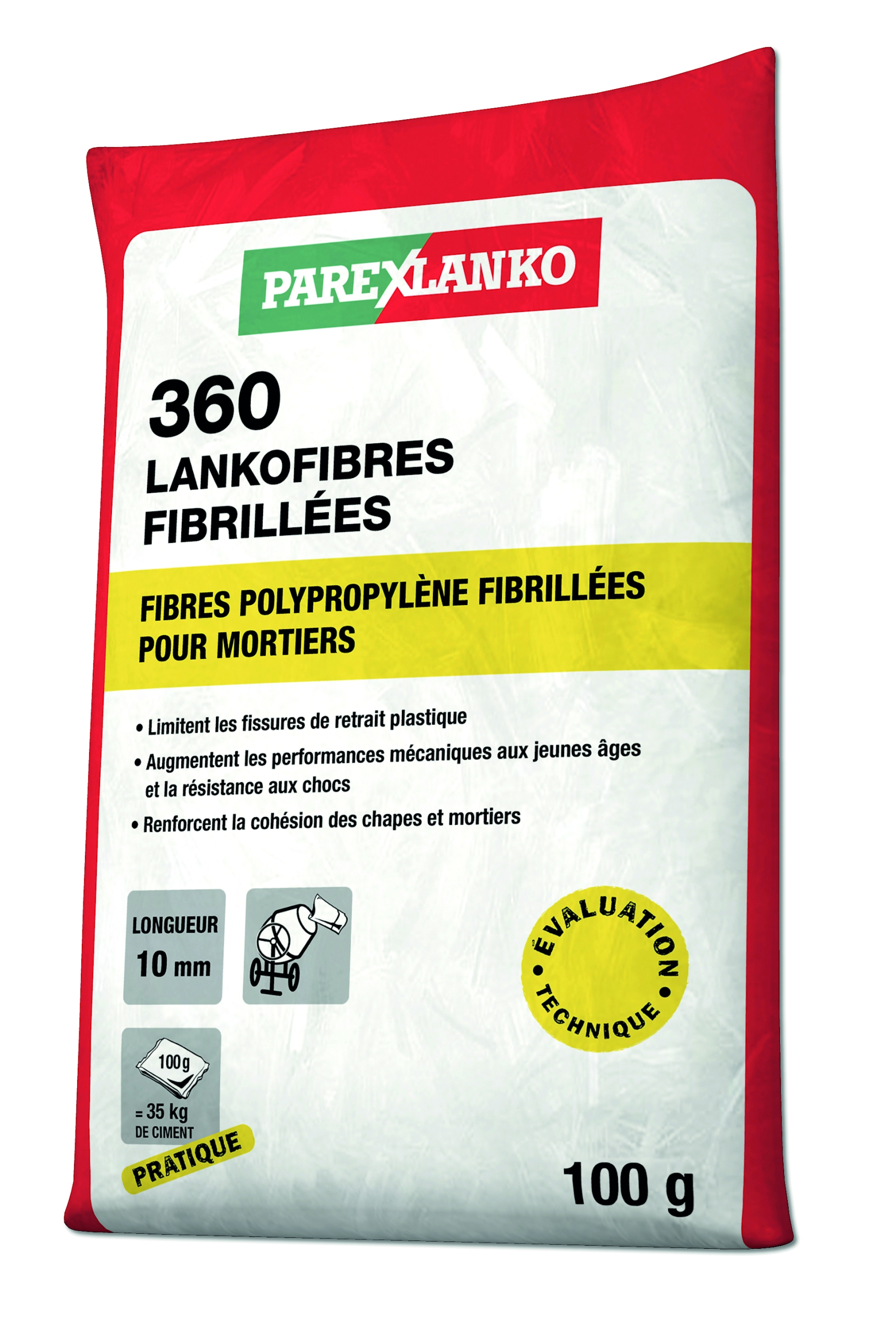 Fibre polypropylene fibrin 10 mm (dose 100 g)