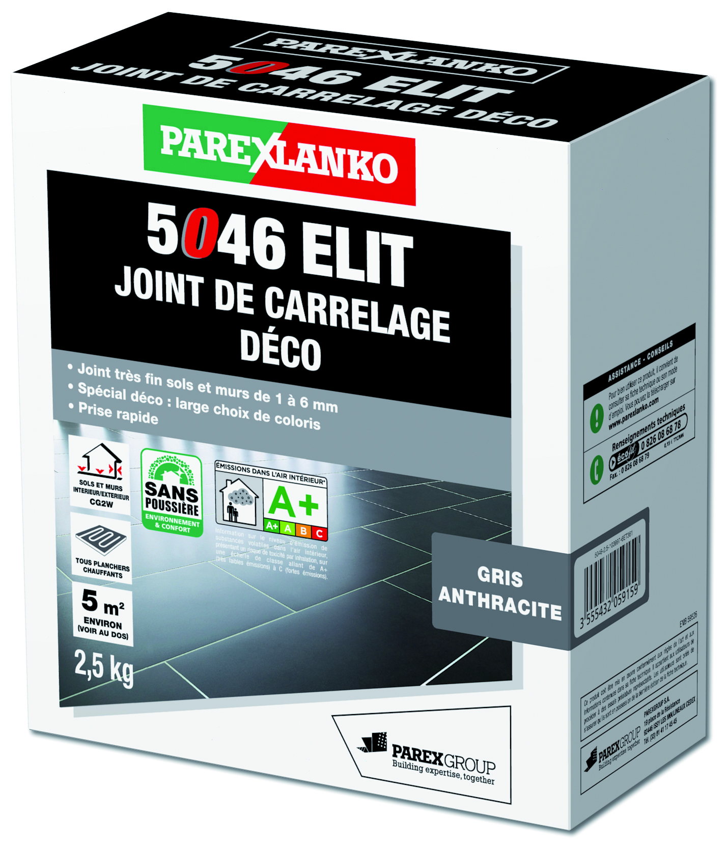 Prolijoint design anthracite en 2.5 kg