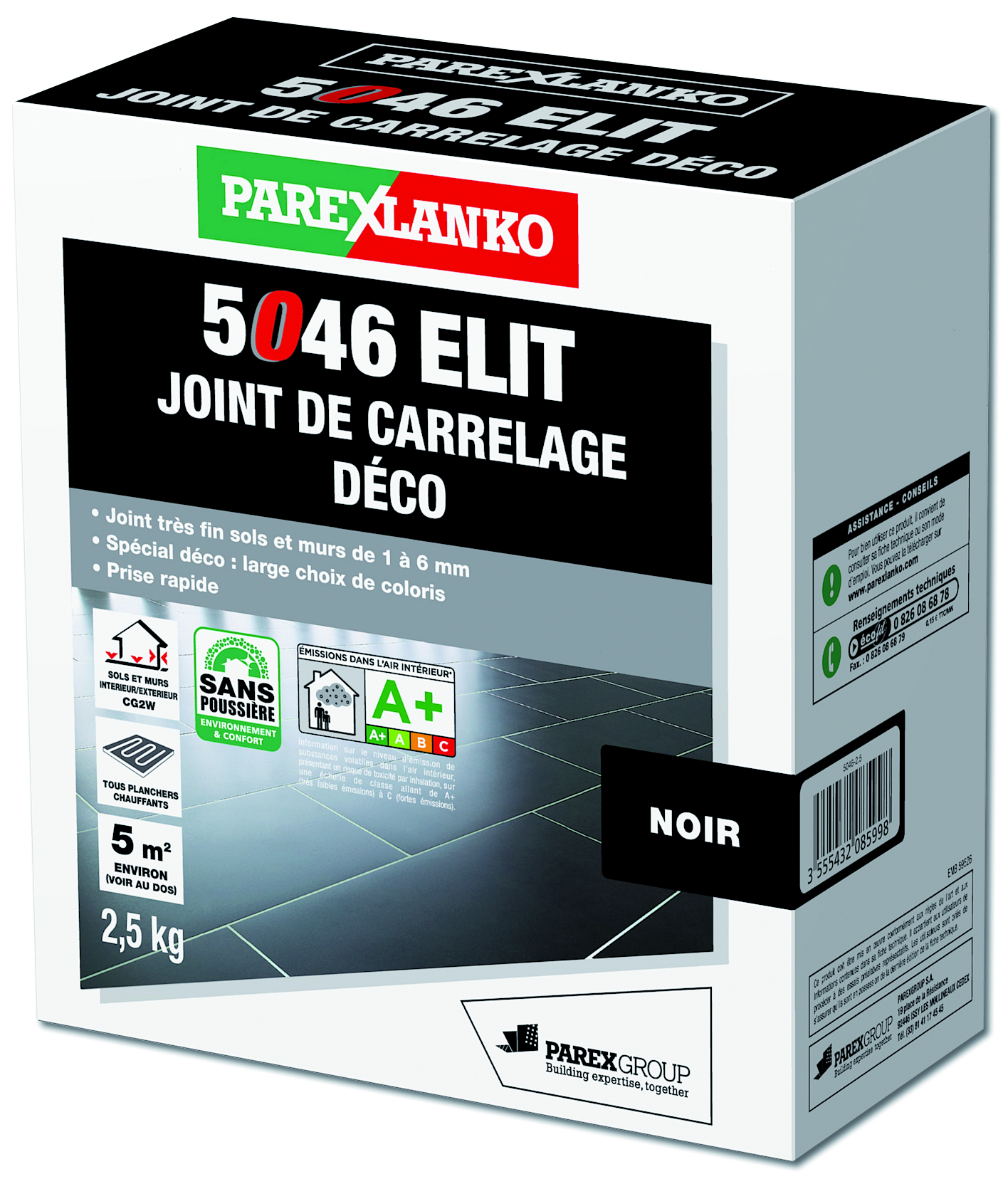 Prolijoint design noir en 2,5 kg
