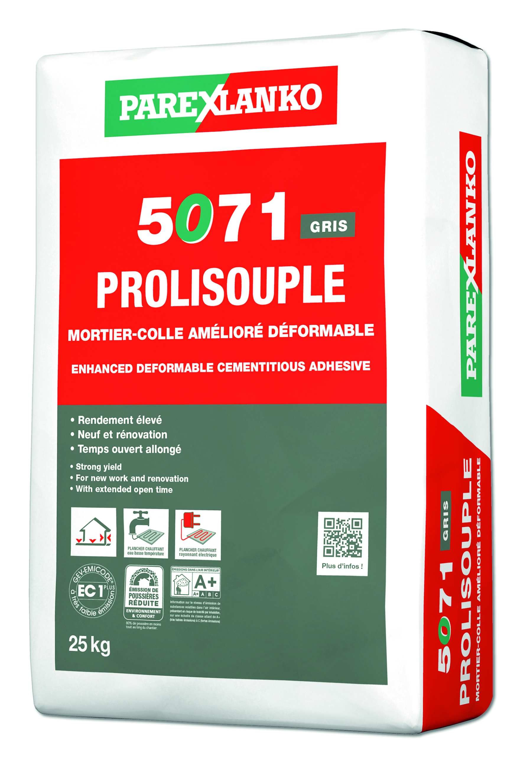 Prolisouple eco2 mortier colle gris