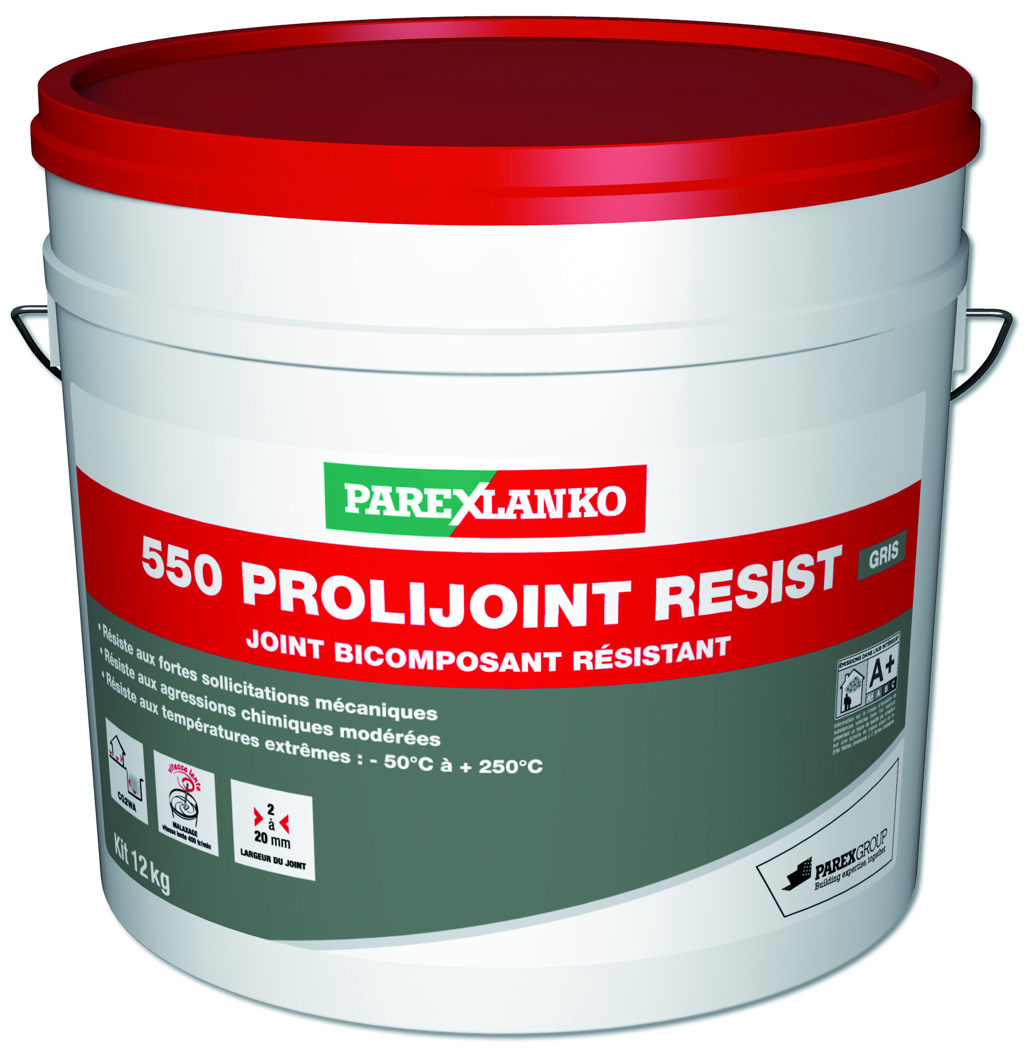 Ciment joint resistant gris kit de 12 kg