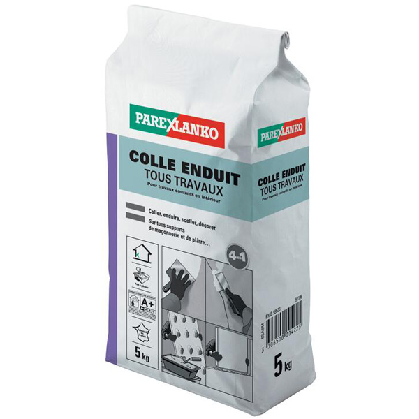 Colle enduit tous travaux en 5kg