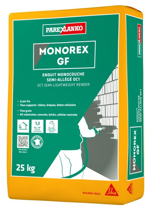 Enduit monorex gf p1 sac 25 kg