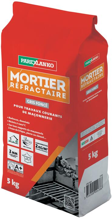 Mortier refractaire en 5kg