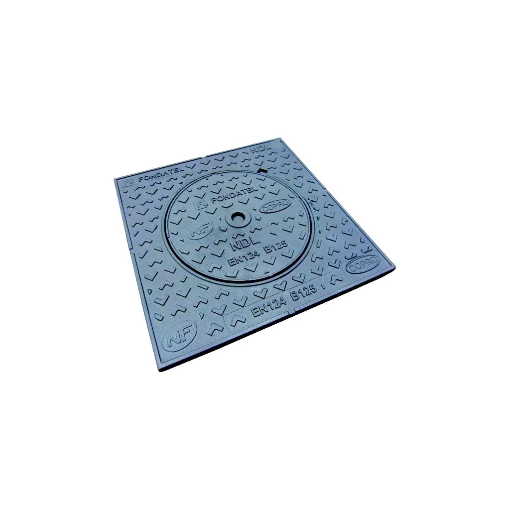 Tampon fonte trottoir 70 x 70 b125