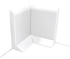 Pièce d&rsquo;angle simple  int. ht 280mm blanc