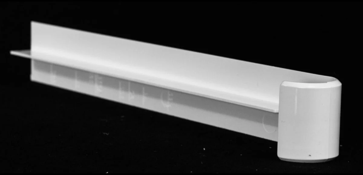 Pièce de jonction double hauteur 410mm blanc