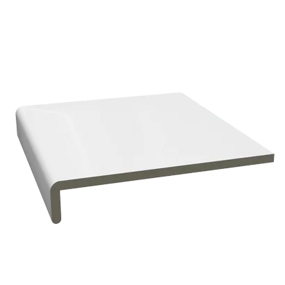 Planche de rive cellulaire en l blanc
