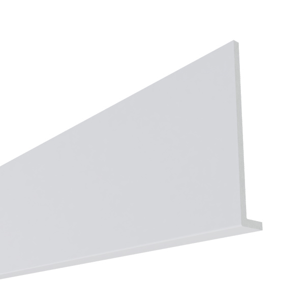 Planche de rive cellulaire en l blanc