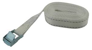 2 sangles montées boucle zamak – blanc + fil