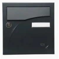 Boîte aux lettres préface 2 portes gris anth.