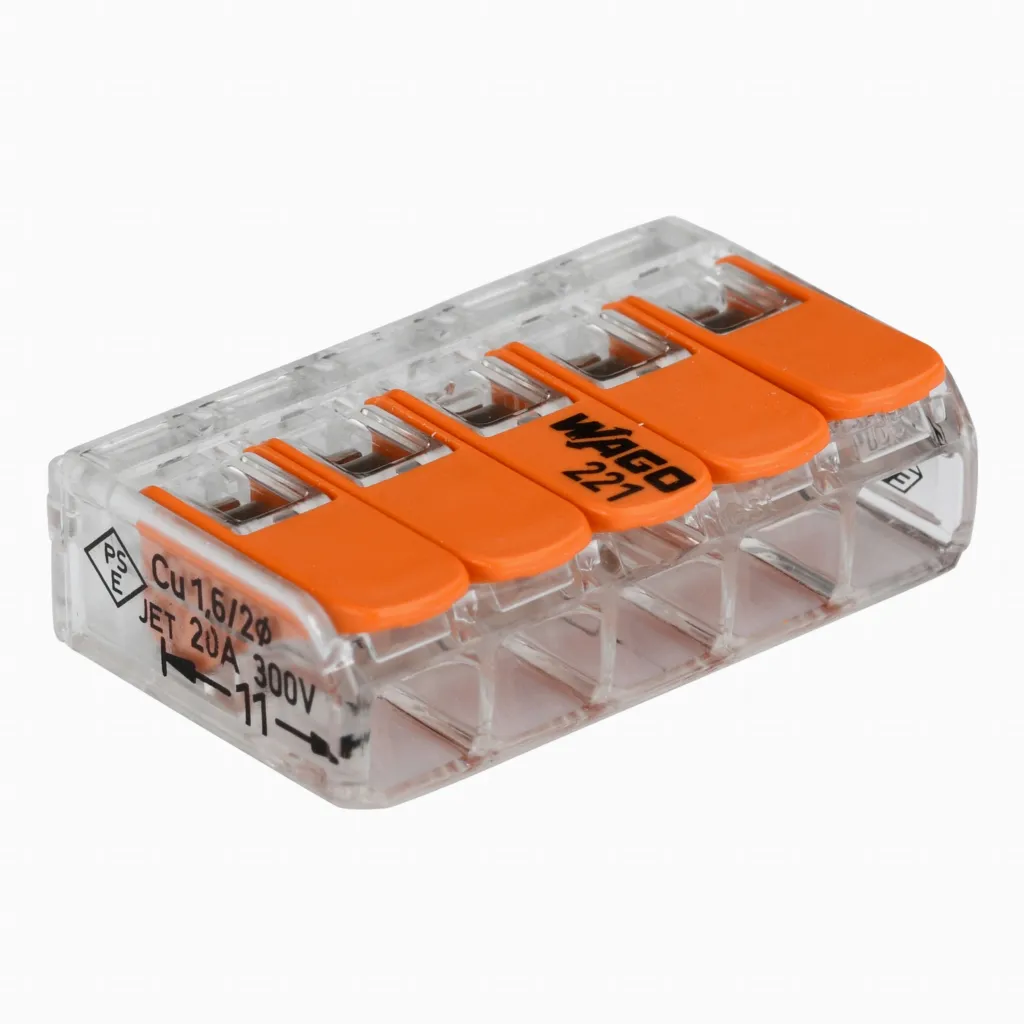 Bornes a levier compactes 5 conducteurs