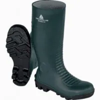 Bottes pvc de securite worker vert/noir