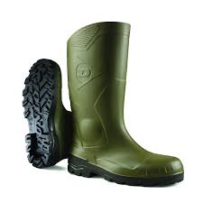 Bottes pvc de securite worker vert/noir