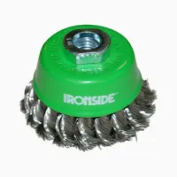 Brosse acier torsadée conique ø65