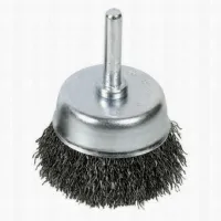Brosse conique ø50 fil acier ondulé 0,30