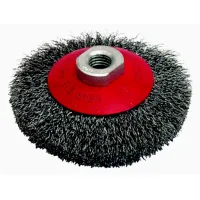 Brosse cuvette ø100 m14 fil 0.30 acier ondule
