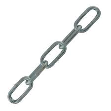 Chaîne droite soudée maillon long – acier