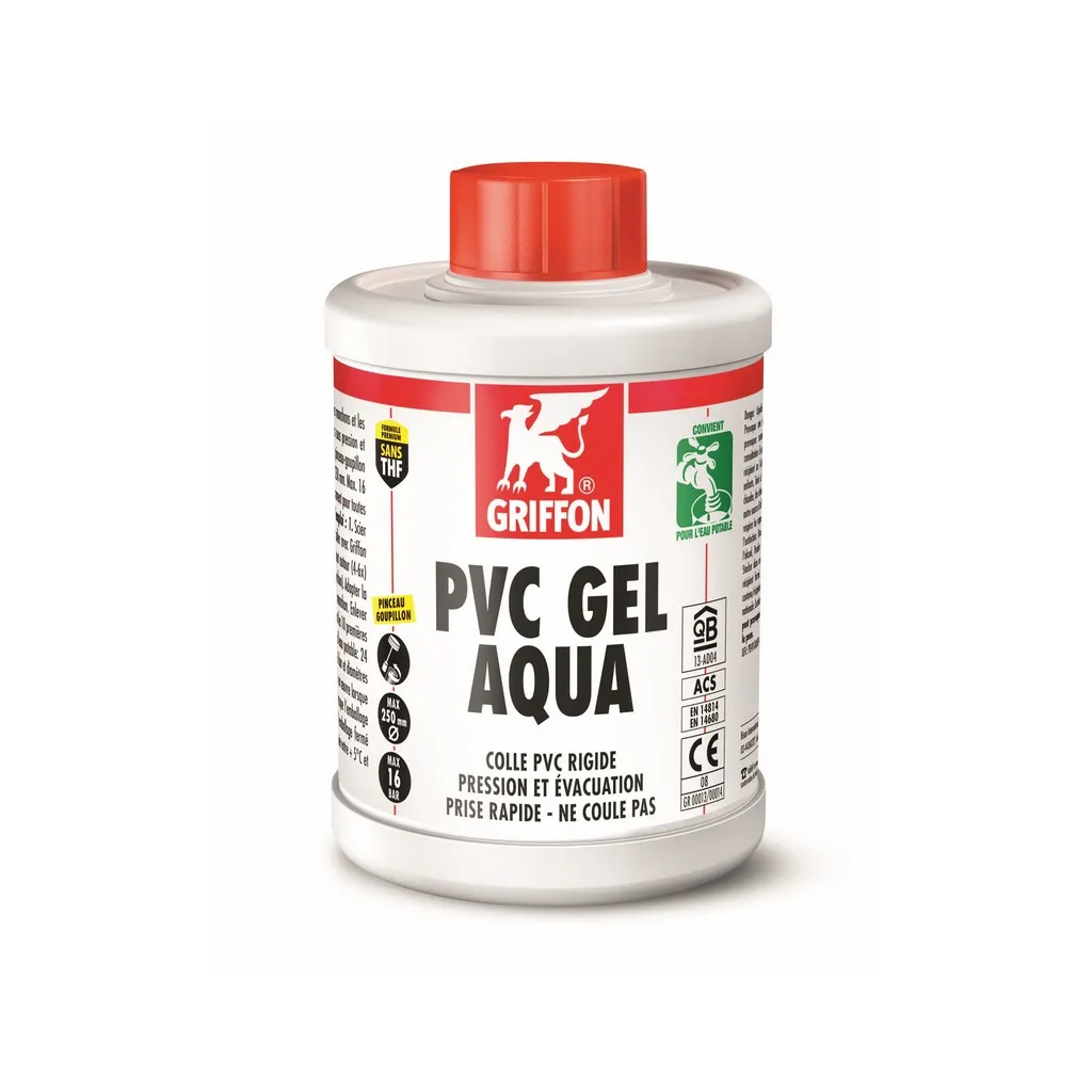 Colle pvc pot 1kg avec pinceau
