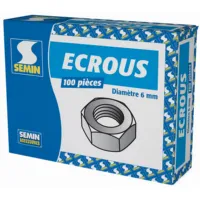 Écrou m6 din 934 boîte de 100