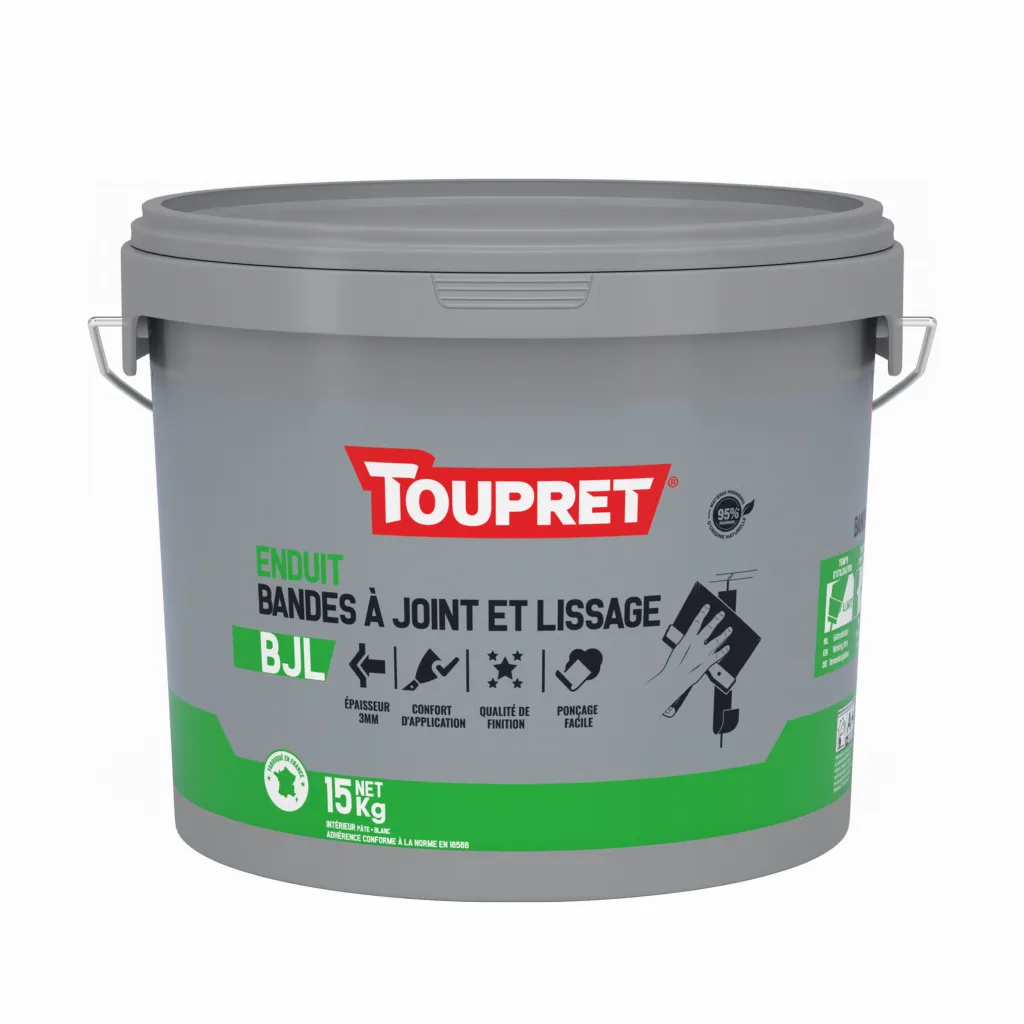 Enduit bandes à joint et lissage