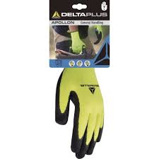 Gant pes jaune latex noir 9