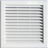 Grille de ventil. maconnerie carree blanc
