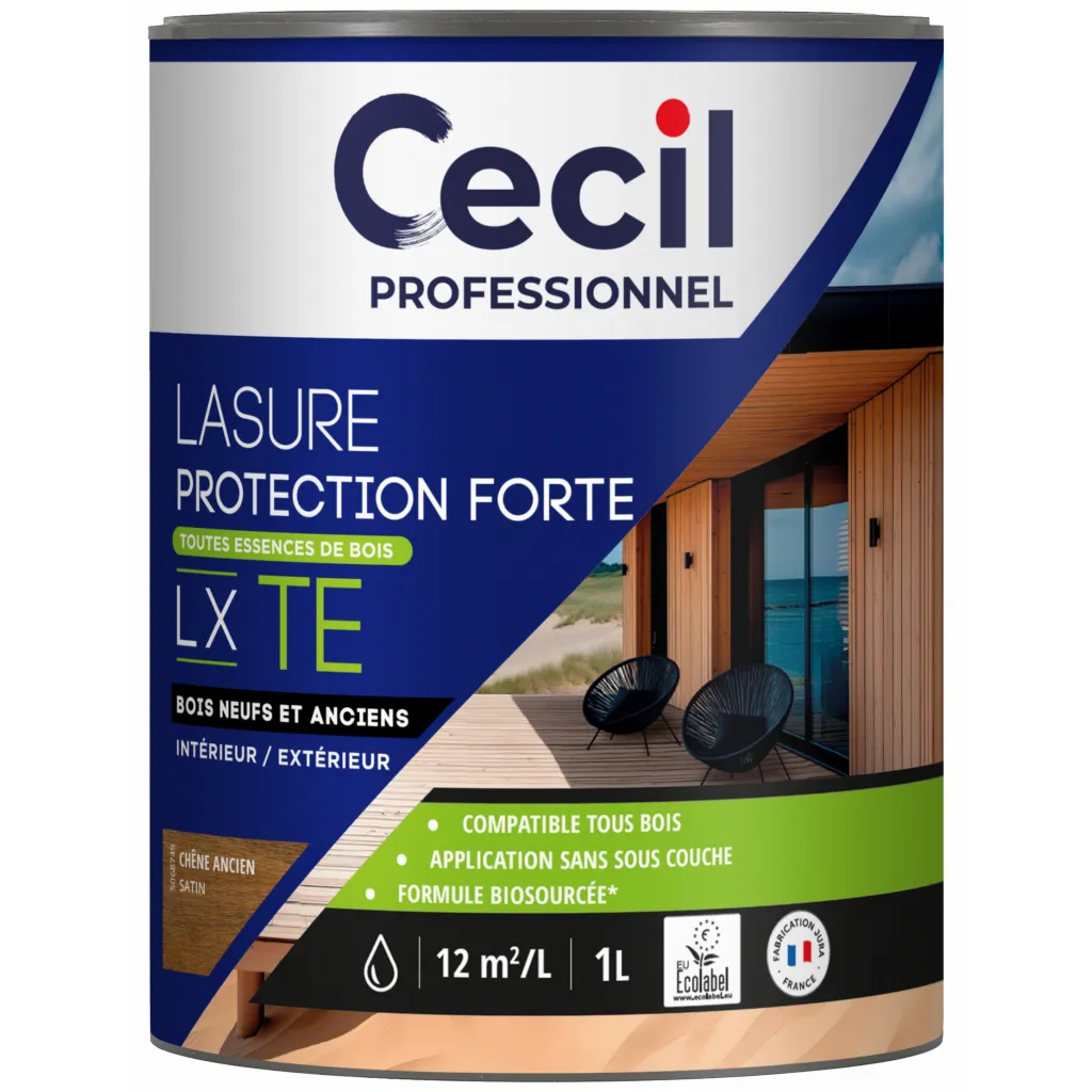 Lasure tous bois lx te teck pot de 1l
