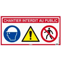 Panneau de chantier 4 en 1